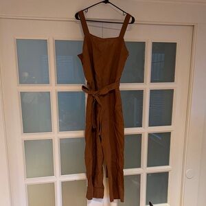 Everlane THE LINEN SIDE-BUTTON JUMPSUIT